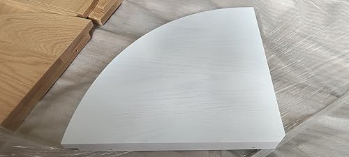 VERSWOOD Schwebendes Eckregal aus massivem Eichenholz (Eiche, 30,5 cm, 2 Stück) von VERSAWOOD