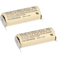 2x FDK Lithium 3V Batterie CR 17450 SE-FT1 A - Zelle Print 2/1 ++/- von VERSCHIEDENE