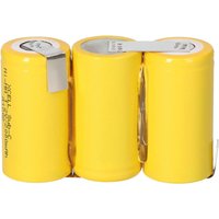 3er Reihe Akku Sub-C 2000mAh 3,6V NiMH mit Lötfahne schräg von VERSCHIEDENE