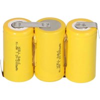 3er Reihe Akku Sub-C 2000mAh 3,6V NiMH mit Lötfahne von VERSCHIEDENE