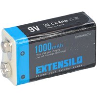 Akku 9V Block mit Micro-USB-Anschluss 1000mAh Akku 9V Block mit Micro-USB-Anschluss 1000mAh von VERSCHIEDENE