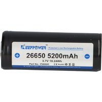 Verschiedene - Keeppower 26650 Li-Ion Akku 3,7V 5200mAh (geschützt) - 10A von VERSCHIEDENE