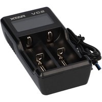 Set 10x CR123A + Xtar VC2 2-Schacht Lithium Ladegerät von VERSCHIEDENE