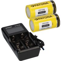 Set 2x CR123A + Xtar VC2 2-Schacht Lithium Ladegerät von VERSCHIEDENE