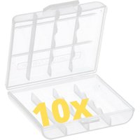 Verschiedene - 10x Aufbewahrungsbox Akkubox für 4x aa oder 5x aaa Akkus Batterien von VERSCHIEDENE