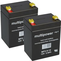 Verschiedene - Akku-Satz Batterie 2x 12V 2,9Ah zum Selbsteinbau in Hoyer Lifter von VERSCHIEDENE