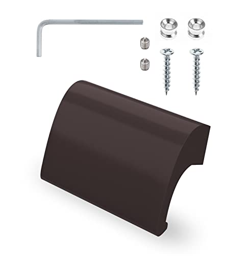 VERSHY Deluxe Balkontürgriff für Außen - Extrem stabiler Terassentür Ziehgriff - Griff für Balkontür - aus Aluminium hergestellter Griff für Balkontür Außen (Braun) von Vershy