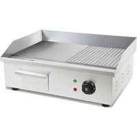 Vertes - Grillplatte Bratplatte Plancha Grill Elektrisch 3000W aus Edelstahl Grillfläche Glatt & Mit Rillen 55x35cm, Thermostat, Temperatur 50-300°C, Vertes - Grillplatte Bratplatte Plancha Grill Elektrisch 3000W aus Edelstahl Grillfläche Glatt & Mit Rillen 55x35cm, Thermostat, Temperatur 50-300°C, von VERTES