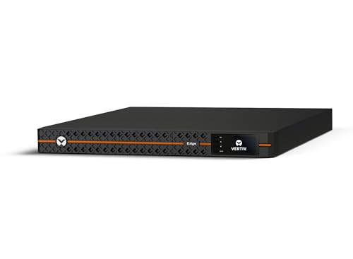 Vertiv Edge, Line-Interactive USV, 1 kVA / 900 W, 230 V, Rack-Mount, 1U, Schwarz, 1U / 1HE von Vertiv