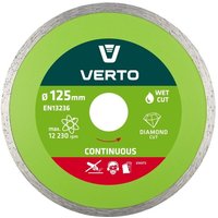 Diamanttrennscheibe für Keramik, Granit, Stein etc. 125 mm von VERTO