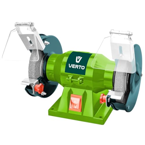 GRUPA Topex 51 G425 Doppelschleifmaschine, Schleifstein 120 W 125 mm x 12,7 mm dunkelgrün Intense, Verde Scuro Intenso von VERTO