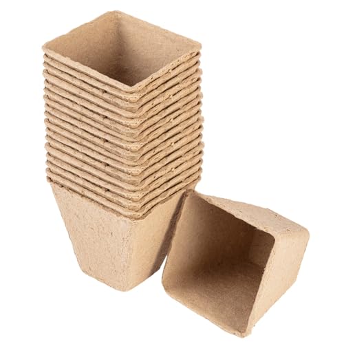 VERTO Anzuchttöpfe 8 x 8 cm - Praktisches Set mit 18 Stück - aus Torf - Biologisch abbaubar/Pflanztopf/Saattopf/Pflanzenanzucht | Anzuchttöpfe Aussaattöpfe Pflanztopf VERTO Anzuchttöpfe 8 x 8 cm - Praktisches Set mit 18 Stück - aus Torf - Biologisch abbaubar/Pflanztopf/Saattopf/Pflanzenanzucht | Anzuchttöpfe Aussaattöpfe Pflanztopf von VERTO