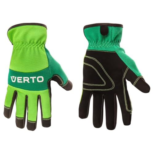 VERTO Arbeitshandschuhe, Kunstleder, PCV-Einsätze, 11", Abriebbeständigkeit 1, Beständigkeit gegen Durchschneiden mit einem scharfen Werkzeug 1, Reißbeständigkeit 2, Durchstechbeständigkeit VERTO Arbeitshandschuhe, Kunstleder, PCV-Einsätze, 11", Abriebbeständigkeit 1, Beständigkeit gegen Durchschneiden mit einem scharfen Werkzeug 1, Reißbeständigkeit 2, Durchstechbeständigkeit von VERTO