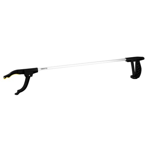 VERTO Greifzangen, Müllzangen, mit Magnet | Greifzange für Senioren 760mm Aluminium Müllzange Drehbar Müllgreifer rutschfest Gummi Greifer Langer Greifarm Greifhilfe für Menschen mit Behinderung von VERTO