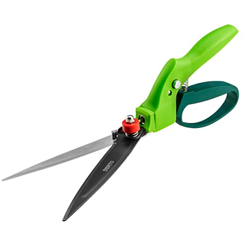 VERTO Rasenschere - Premium Rasenkantenschere - Antihaft-Beschichtung - ergonomisches Design - Pflanzenschere - Rosen-Rebschere - Grasschere – 330-340 mm – 130 mm Klinge VERTO Rasenschere - Premium Rasenkantenschere - Antihaft-Beschichtung - ergonomisches Design - Pflanzenschere - Rosen-Rebschere - Grasschere – 330-340 mm – 130 mm Klinge von VERTO