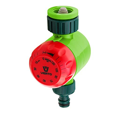 Verto Zeitschaltuhr für Wasserhahn 1" und 3/4" - Garten Timer mit Zeitschaltmechanismus - Bereich bis zu 120 Minuten - Ohne Batterie von VERTO