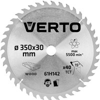 Widia-Sägeblatt, 350 x 30 mm, 40 Zähne Widia-Sägeblatt, 350 x 30 mm, 40 Zähne von VERTO