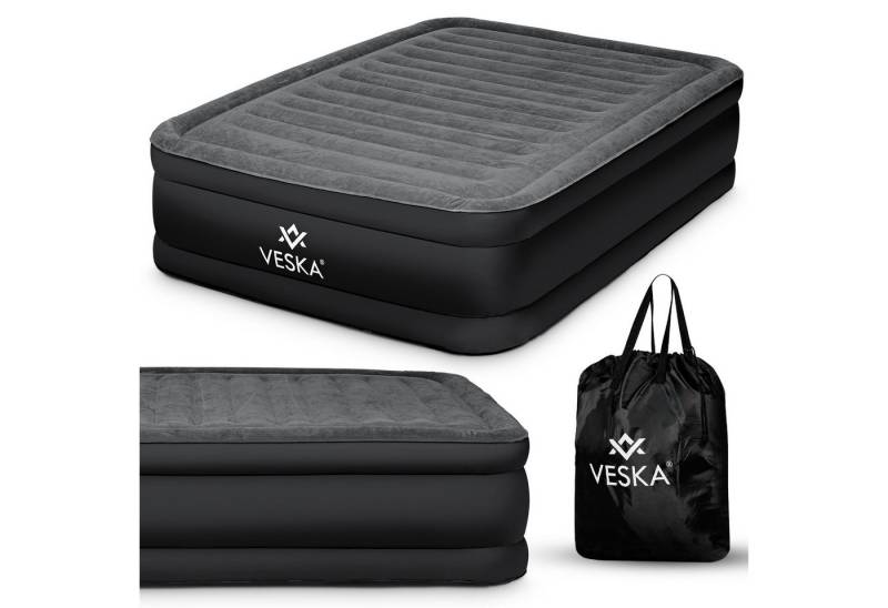 VESKA Luftbett Aufblasbare Matratze Selbstaufblasend Gästebett, (mit eingebauter elektrischer Pumpe), für Camping und Heimgebrauch mit Tasche von VESKA