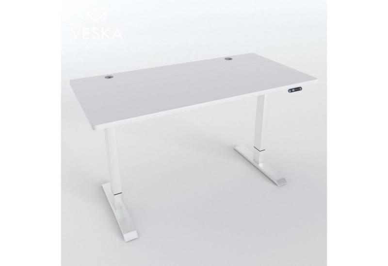 VESKA Schreibtisch Höhenverstellbar 140 x 70 cm - Bürotisch Elektrisch (mit Touchscreen, Sitz- & Stehpult Home Office) von VESKA