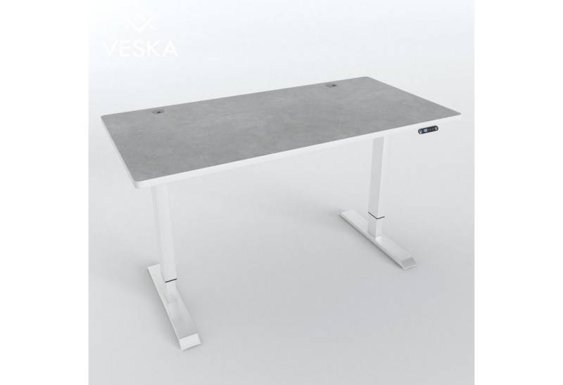 VESKA Schreibtisch Höhenverstellbar 140 x 70 cm - Bürotisch Elektrisch (mit Touchscreen, Sitz- & Stehpult Home Office) von VESKA