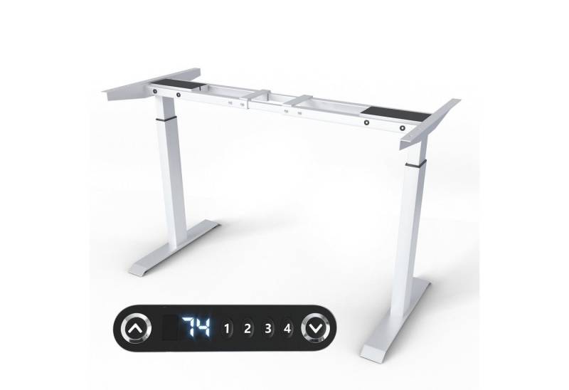VESKA Schreibtisch Rahmen Höhenverstellbar mit Dual Motor Tischgestell (Elektrisch mit Memoryfunktion Bürotisch Gestell) von VESKA