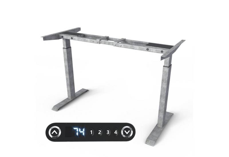 VESKA Schreibtisch Rahmen Höhenverstellbar mit Dual Motor Tischgestell (Elektrisch mit Memoryfunktion Bürotisch Gestell) von VESKA