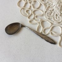 Vintage Silberblech Gebogen Baby Kind Löffel Füttern Marke Wmf 90-1, 5 von VESNAEUROVINTAGE