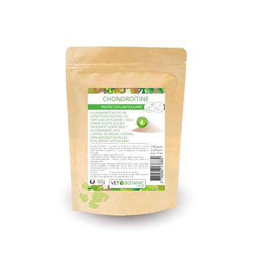 Chondroitin für Hunde und Katzen, Gelenkschutz, Pulver, 50 g Vet Botanic von VET BOTANIC