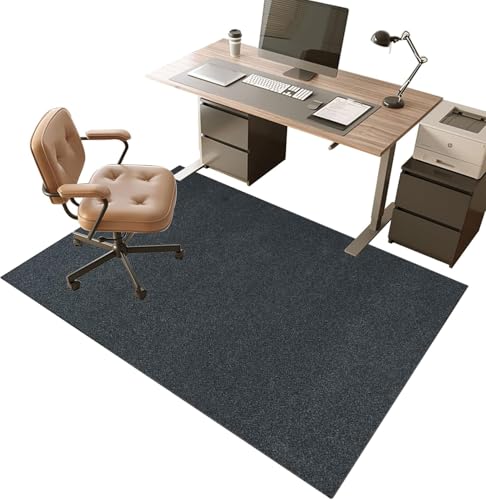 Bodenschutzmatte für Hartböden 130 x 150 cm Schreibtischstuhl Unterlage | Bodenschutzmatten Gaming | Computerstuhl Teppiche | Teppich Bürostuhl matten für Laminat | Parkett | Kratzfest rutschfest von Ganekihedy