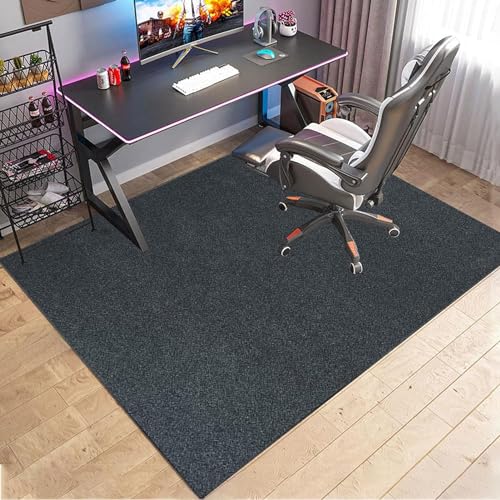 Bodenschutzmatte für Hartböden 140 x 160 cm Schreibtischstuhl Unterlage | Bodenschutzmatten Gaming | Computerstuhl Teppiche | Teppich Bürostuhl matten für Laminat | Parkett | Kratzfest rutschfest von Ganekihedy