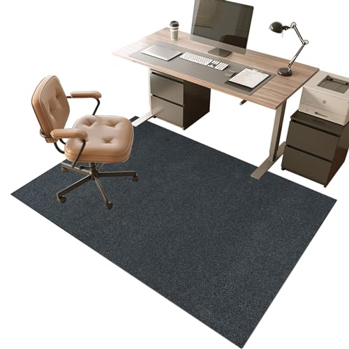 Bodenschutzmatte für Hartböden 90 x 120 cm Schreibtischstuhl Unterlage | Bodenschutzmatten Gaming | Computerstuhl Teppiche | Teppich Bürostuhl matten für Laminat | Parkett | Kratzfest Rutschfest von VETCS