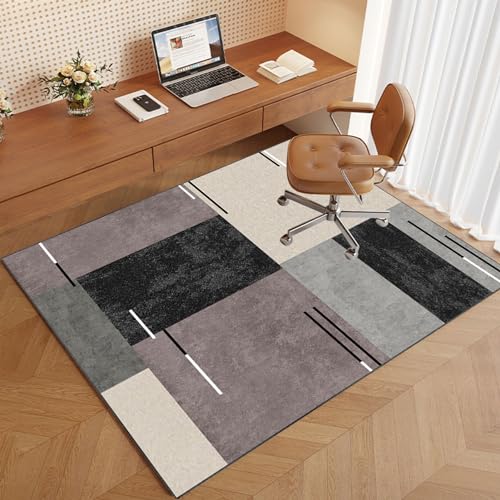 Bürostuhl Unterlage - Schreibtischstuhl Unterlage - Bodenschutzmatte bürostuhl Kratzfest Bodenmatte Stuhlunterlage - Bodenschutzmatte für Laminat Parkett und Hartböden - Gaming Teppich 140 x 180 cm von VETCS