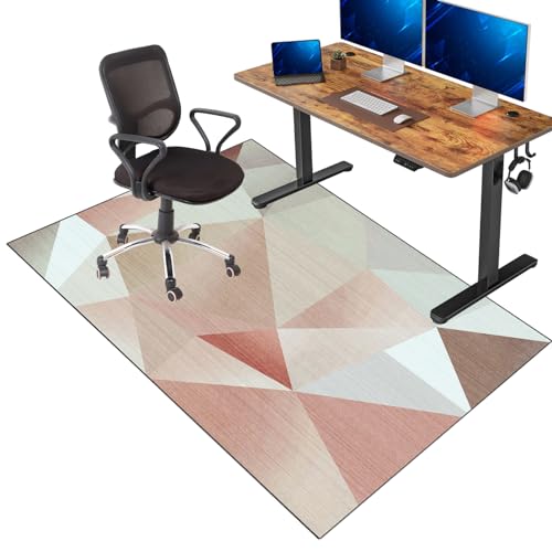 VETCS Bodenschutzmatte Bodenmatte Stuhlunterlage | Bürostuhl Unterlage Teppich | Gaming Bürostuhl Stuhlmatten | Kratzfest | Verbesserte Version | Mehrzweck-Stuhlteppich für zu Hause 120 x 140 cm von VETCS