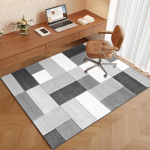 VETCS Bodenschutzmatte für Hartböden und Teppich 130 x 150 cm Gaming Bürostuhl Stuhlmatten | Schreibtischstuhl Unterlage | Teppich Stuhlunterlage | Dekoriere Dein Büro Wohnzimmer Schlafzimmer von VETCS