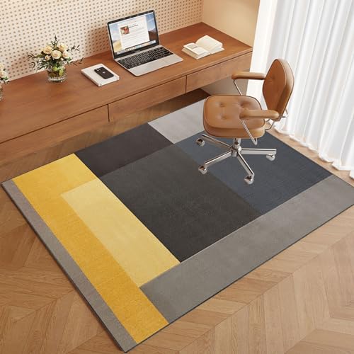 VETCS Bodenschutzmatte für Hartböden und Teppich 130 x 160 cm Gaming Bürostuhl Stuhlmatten | Schreibtischstuhl Unterlage | Teppich Stuhlunterlage | Dekoriere Dein Büro Wohnzimmer Schlafzimmer von VETCS