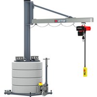 Vetter Mobiler Säulenschwenkkran MOBILUS MOB12-US2,5-2,9 Elektrokettenzug 250kg, 2,9m von VETTER Krantechnik