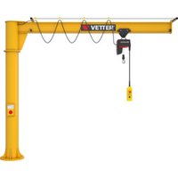 Vetter Säulenschwenkkran PRIMUS Verbundanker-System Elektrokettenzug 500kg, 4,0m von VETTER Krantechnik