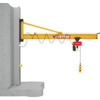 Vetter Wandschwenkkran PRAKTIKUS + Standard-Lagerkonsole + Elektrokettenzug 1000kg, 3,0m von VETTER Krantechnik