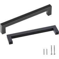 10er-Set Möbelgriff Edelstahl Stangengriff 140x12x35mm Küchengriff Mittenlochabstand 128mm Schrankgriff Dicke der Schrankplatten von 1,52 bis 2cm von VEVOR