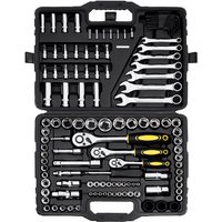 121 tlg. Mechaniker-Werkzeugsatz mit 1/4 3/8 1/2 Zoll Antriebssteckschlüssel, sae & metrisches Mechaniker-Werkzeugset mit Bits Schraubenschlüsseln 121 tlg. Mechaniker-Werkzeugsatz mit 1/4 3/8 1/2 Zoll Antriebssteckschlüssel, sae & metrisches Mechaniker-Werkzeugset mit Bits Schraubenschlüsseln von VEVOR