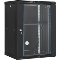 15U Serverschrank zur Wandmontage, 500 lbs Max. Netzwerk-Rack-Gehäuse mit Lenkrollen, abschließbarer Tür aus gehärtetem Glas, Q235 Kohlenstoffstahl 15U Serverschrank zur Wandmontage, 500 lbs Max. Netzwerk-Rack-Gehäuse mit Lenkrollen, abschließbarer Tür aus gehärtetem Glas, Q235 Kohlenstoffstahl von VEVOR