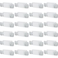 24er-Pack kommerzielle Notbeleuchtung, 3 w, weiße LED-Notausgangsbeleuchtung mit 180-Minuten-Backup-Batterie, verstellbarer 2-LED-Quadratkopf, von VEVOR