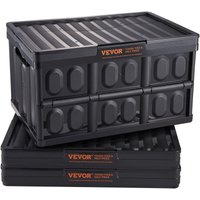 Mophorn - vevor 3er-Set 45L Profi Klappbox aus pp Transportbox mit Deckel Faltbarer Aufbewahrungsbox mit Handgriff Stapelbare Kisten Storage Box von MOPHORN