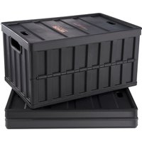 Mophorn - vevor 3er-Set 65L Profi Klappbox aus pp Transportbox mit Deckel Faltbarer Aufbewahrungsbox mit Handgriff Stapelbare Kisten Storage Box von MOPHORN