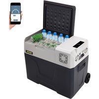 50L Autokühlschrank Kompressorkühlbox Edelstahl Urlaub Isolierbox Mini Kühlschrank Kühlbox Auto und Steckdose - Vevor von VEVOR