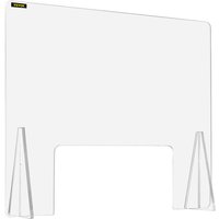 60 x 76 cm Schreibtisch Trennwand Plexiglas, 23,6 x 30 Spuckschutz, Acrylglas Sichtschutz Thekenaufsatz Durchreiche Lärm reduzieren physische von VEVOR
