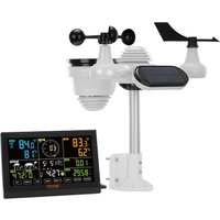 Vevor - 7-in-1 Wetterstation Funkwetterstation mit Außensensor 7,5' Farbdisplay RCC-Atomuhr zur Messung von Windrichtung Windgeschwindigkeit von VEVOR