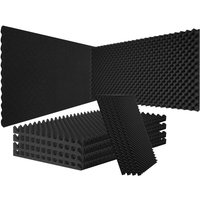 Akustikschaumstoff Akustikpaneele, 4er-Set, 1200 x 600 x 50 mm, schalldichte Wandpaneele im Eierform-Design, Akustikplatten, von VEVOR