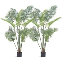 Vevor - Areca Catechu Künstlich 800x800x1524mm Kunstpflanze pe Künstliche Pflanzen Plastikpflanzen im Topf Betelnusspalme Geruchslos Wasserdicht von VEVOR