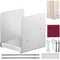 Aufschraubhülse 149 x 143 x 160 mm u Pfostenträger aus Edelstahl mit Sprühbeschichtung Pfostenschuh mit einer 23 mm dicken Deckplatte Pfosten Ideal von VEVOR